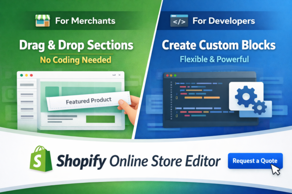Shopify online store editor.