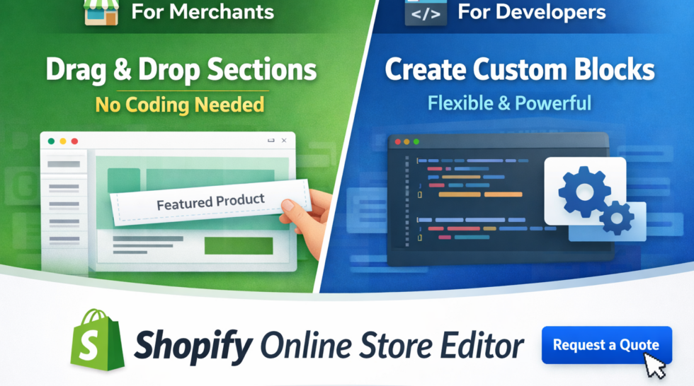 Shopify online store editor.