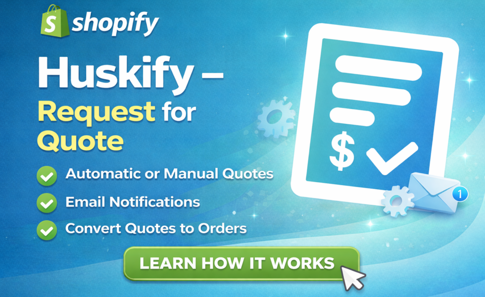 Shopify - Request a quote