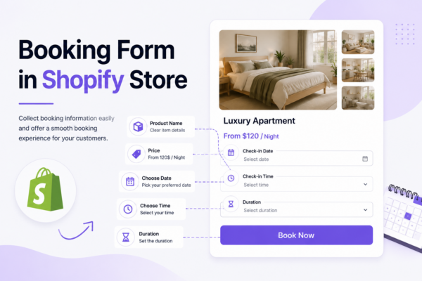 Shopify Booking Form