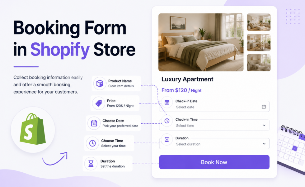 Shopify Booking Form