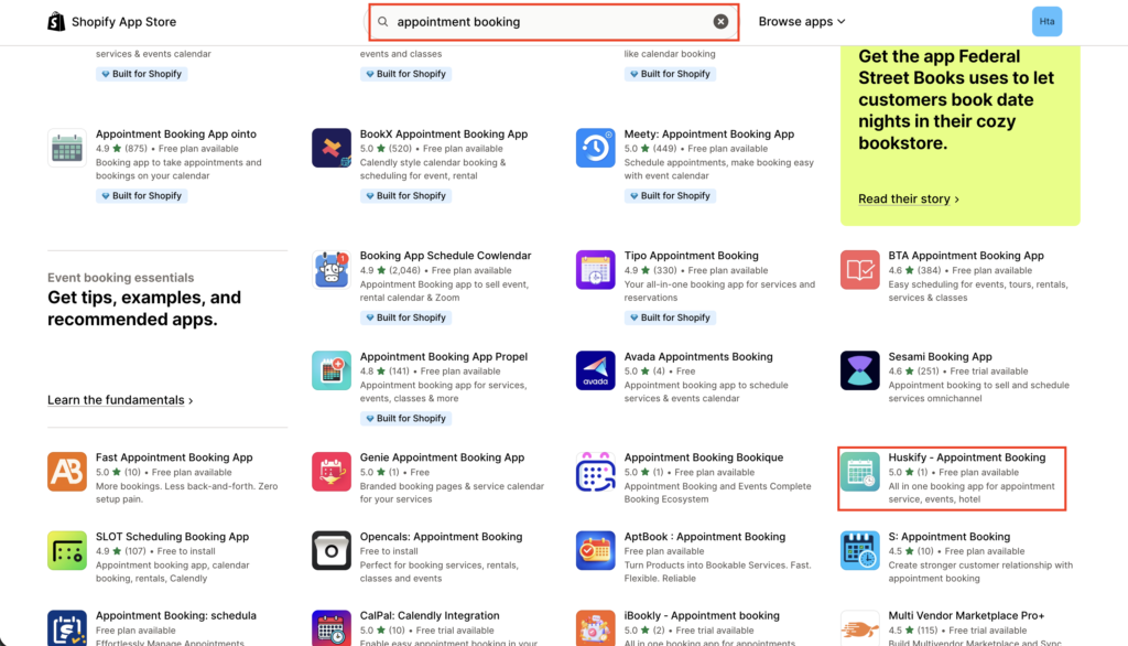 Install Huskify – Appointment Booking