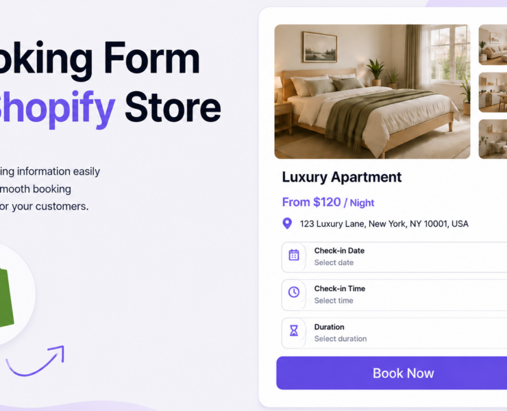 Shopify booking form