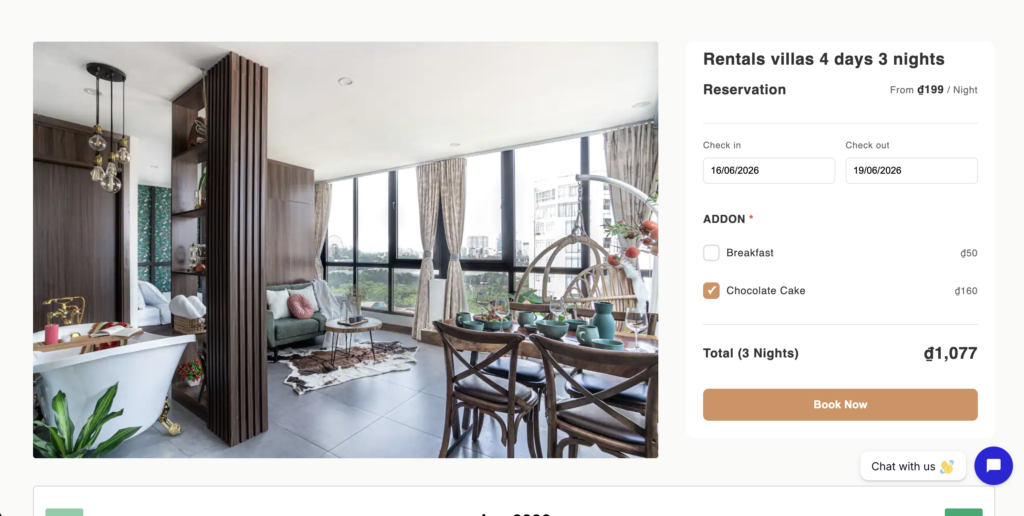 Shopify booking form