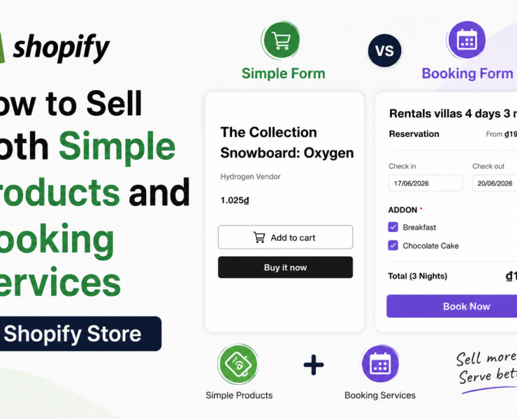 Booking service on shopify store