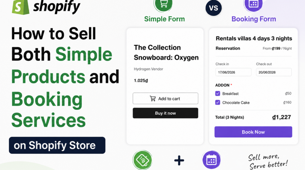 Booking service on shopify store