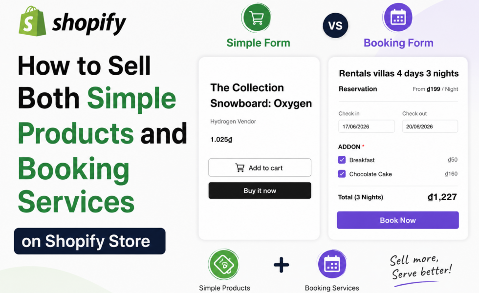 Booking service on shopify store
