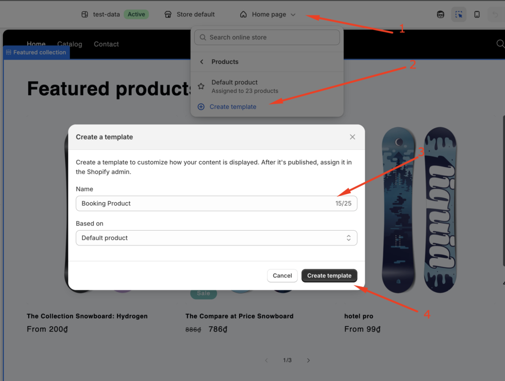 Shopify Booking form